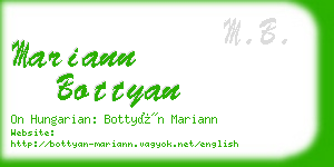 mariann bottyan business card